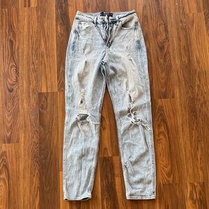 Ultra high rise mom jean